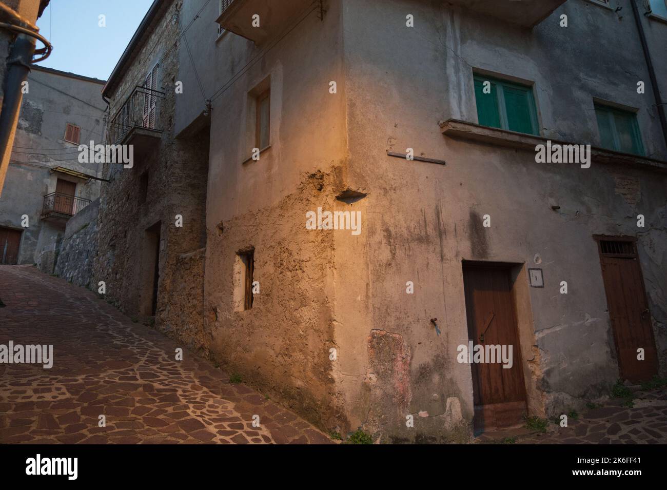 The photos represent what is today and what was San Donato di Ninea. An