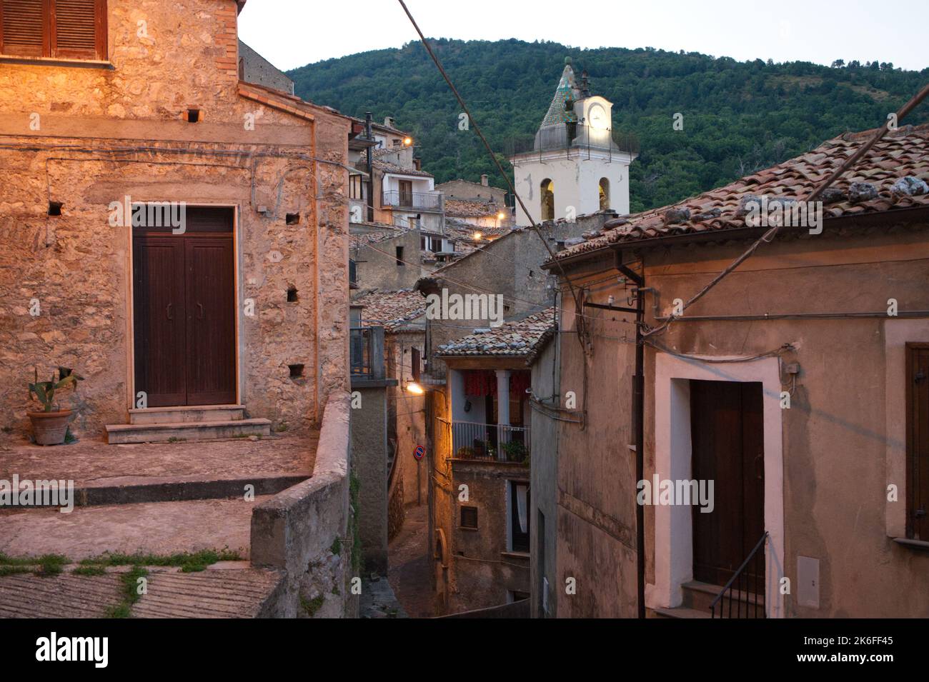 The photos represent what is today and what was San Donato di Ninea. An