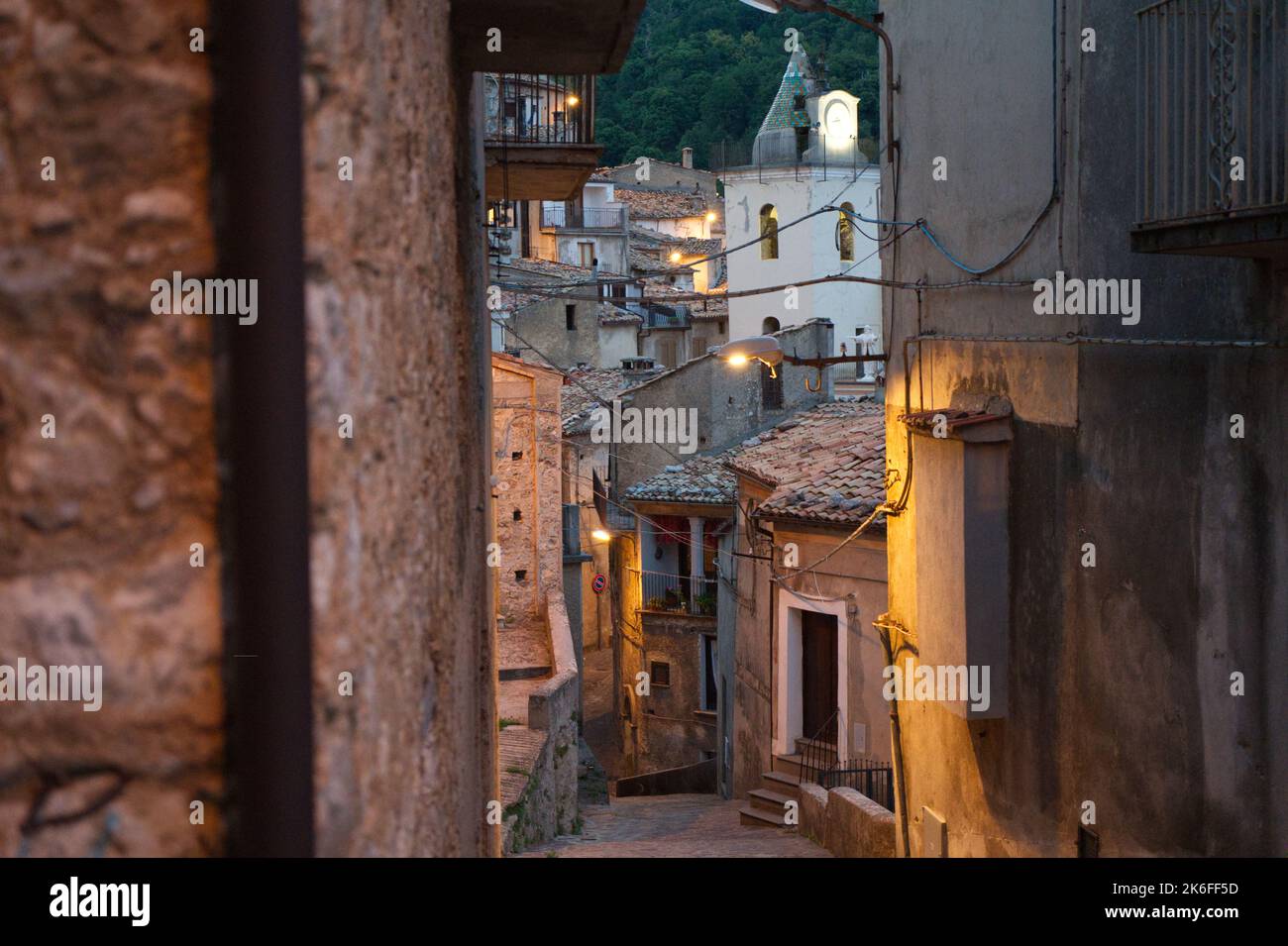 The photos represent what is today and what was San Donato di Ninea. An