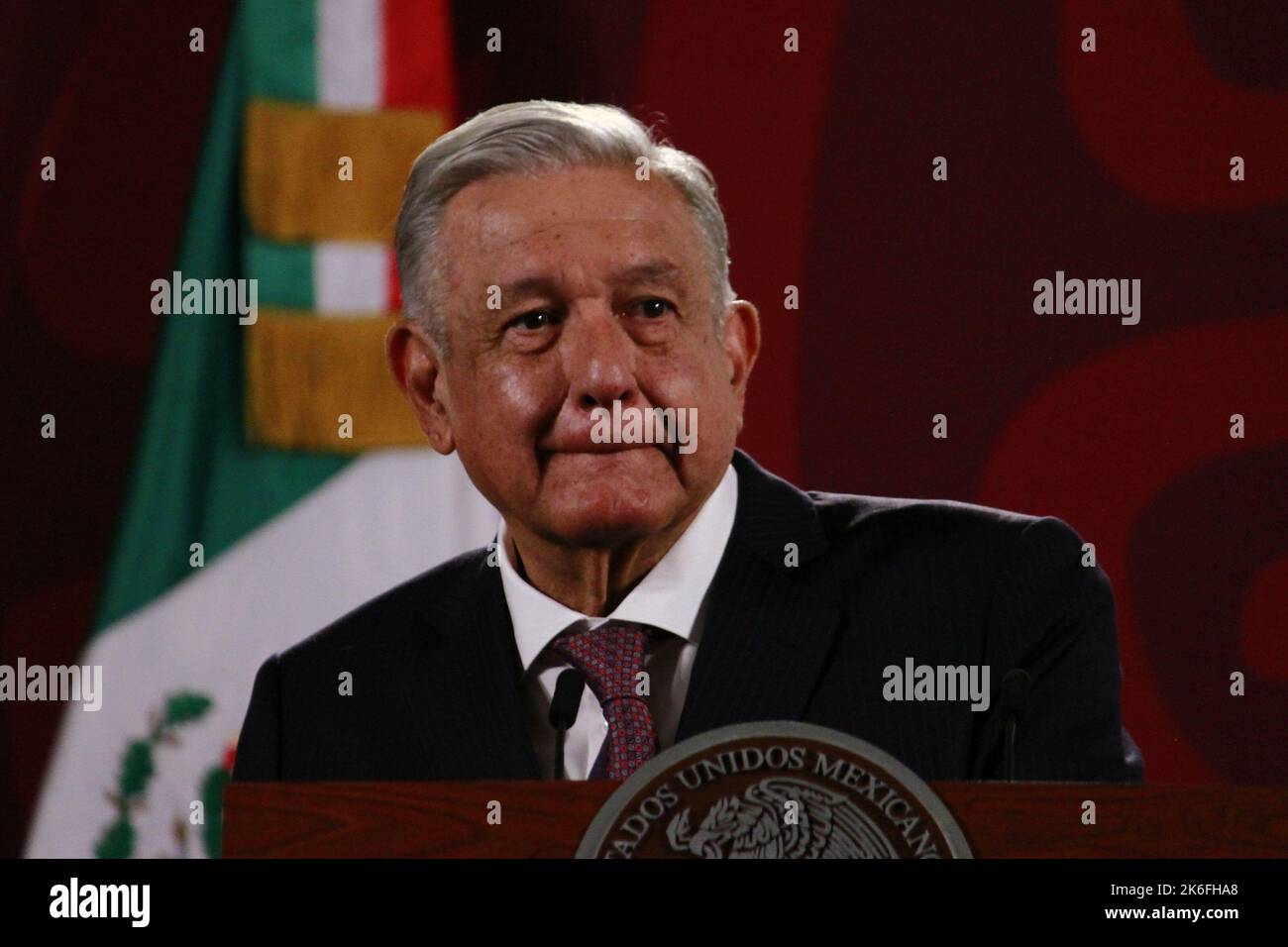 Non Exclusive October 13, 2022, Mexico City, Mexico Mexican President