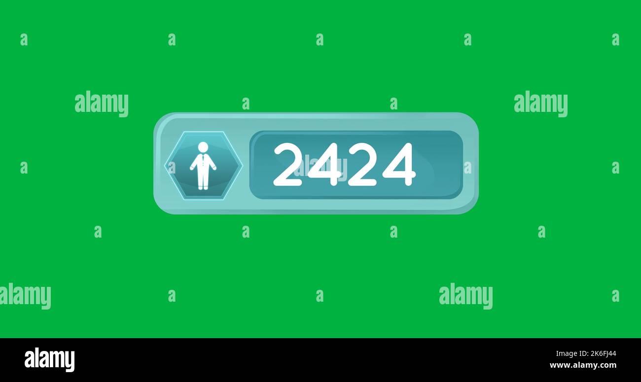 2424 Feature Image of 2424 users on green background. Social media, communication ...