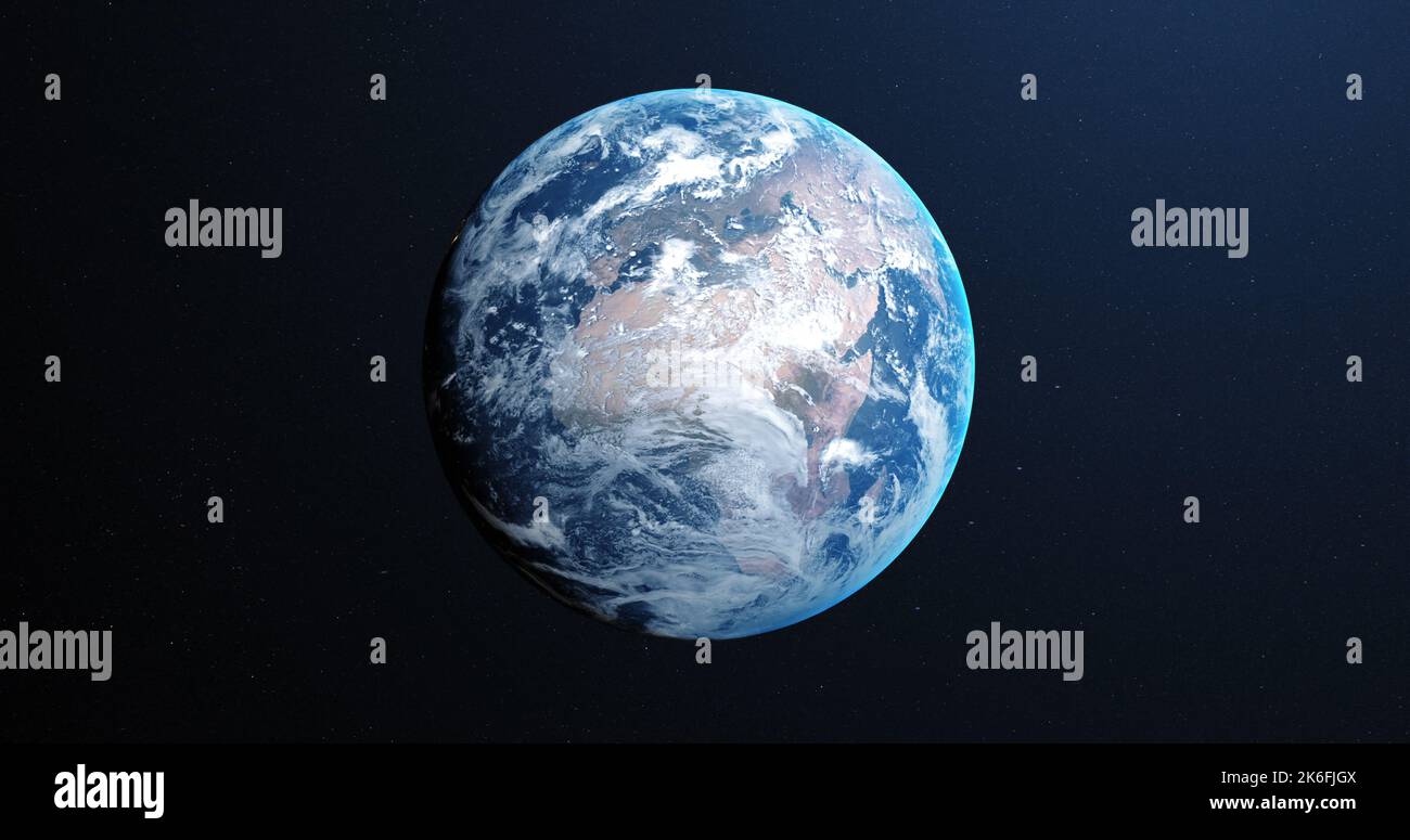 Image of satellite photo of earth visible from space cosmos universe