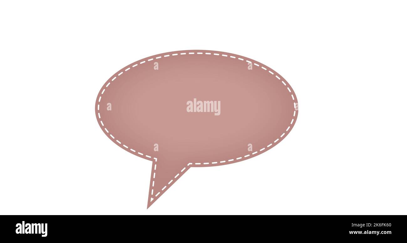 Image of empty speech bubble on green background. Social media ...