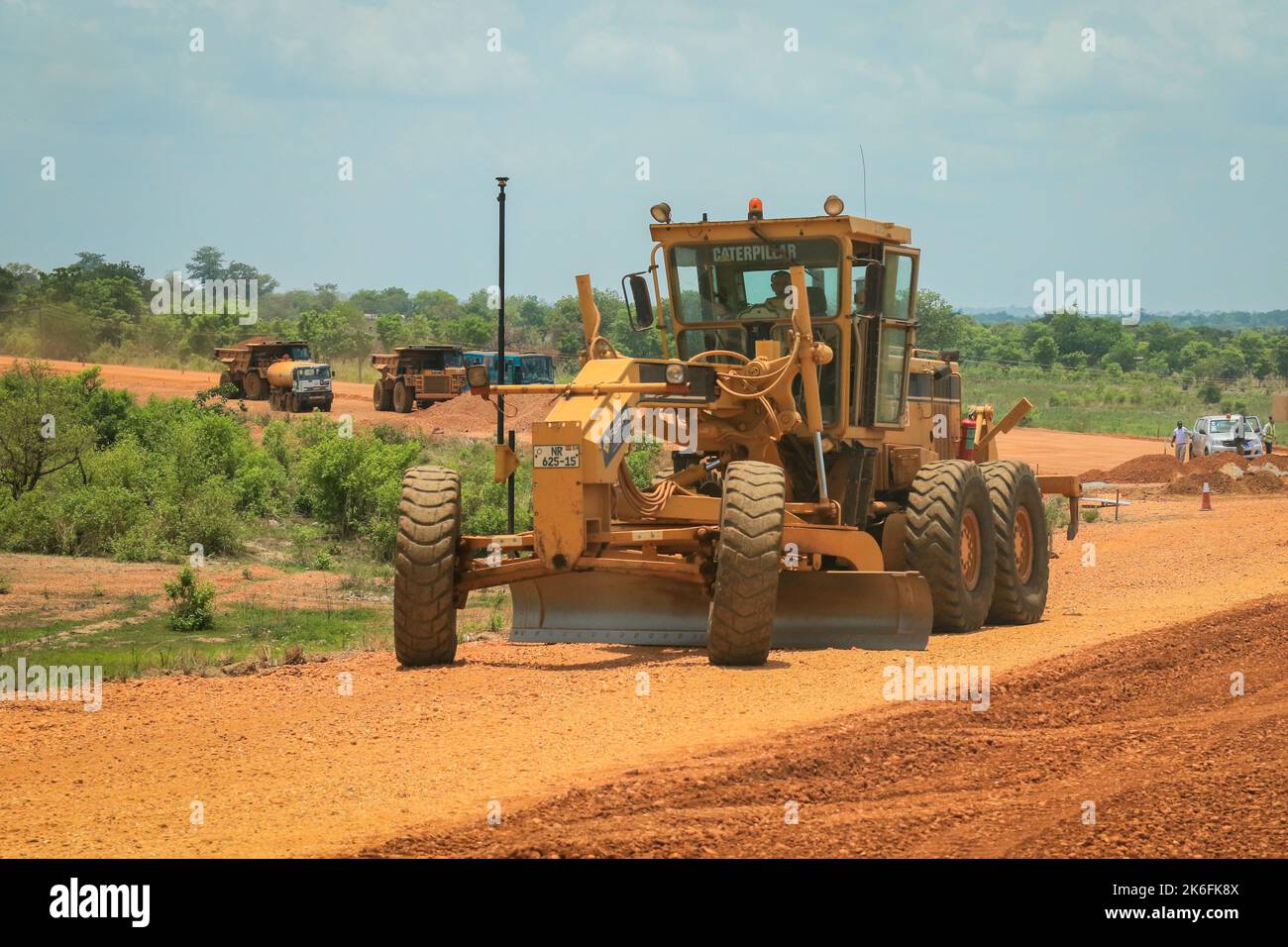 Accra, Ghana April 06, 2022 Local African Worker in the Ghana