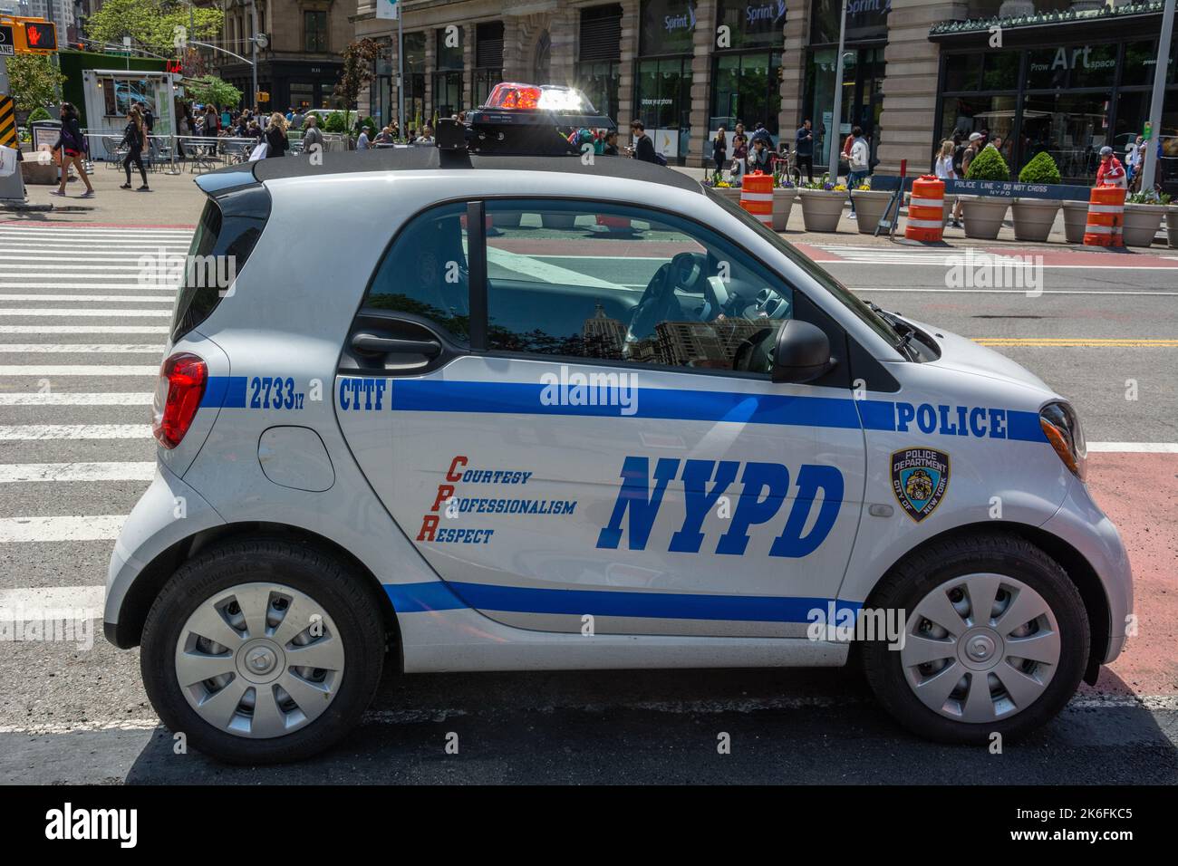 New York City, United States of America May 6, 2017. NYPD Smart car