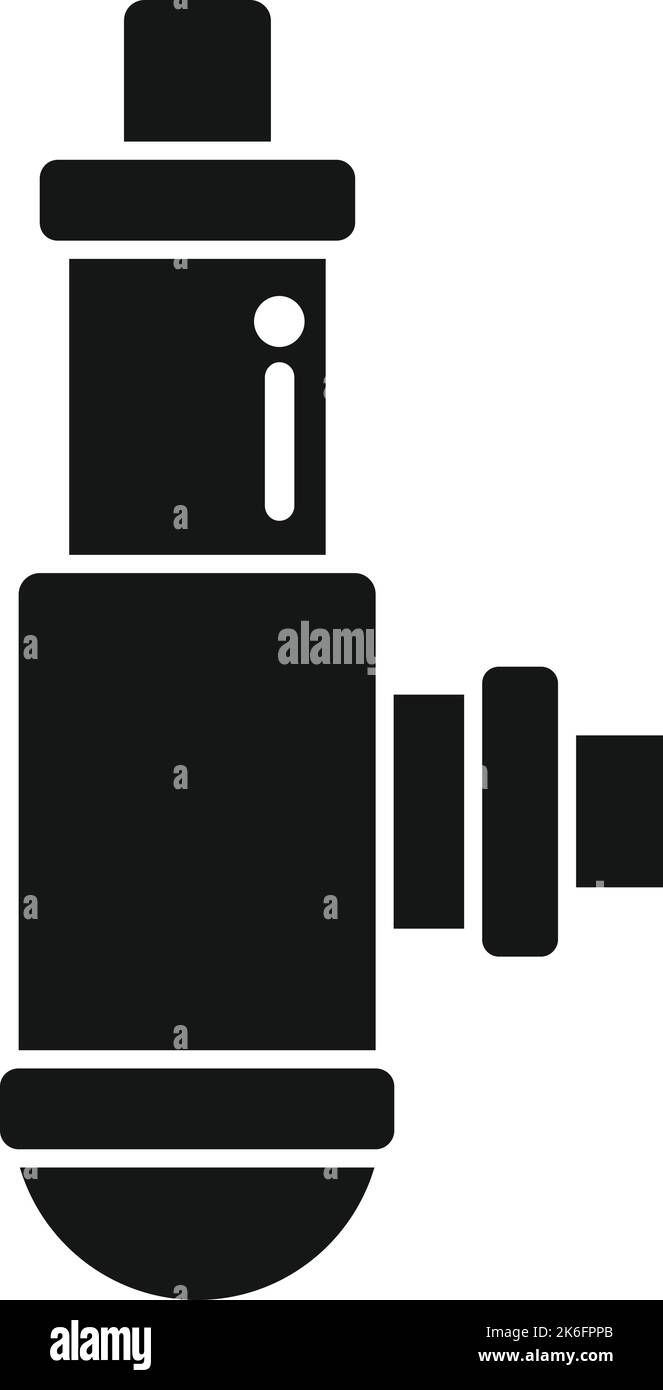 Faucet drain icon simple vector. Water construction. Sink equipment ...