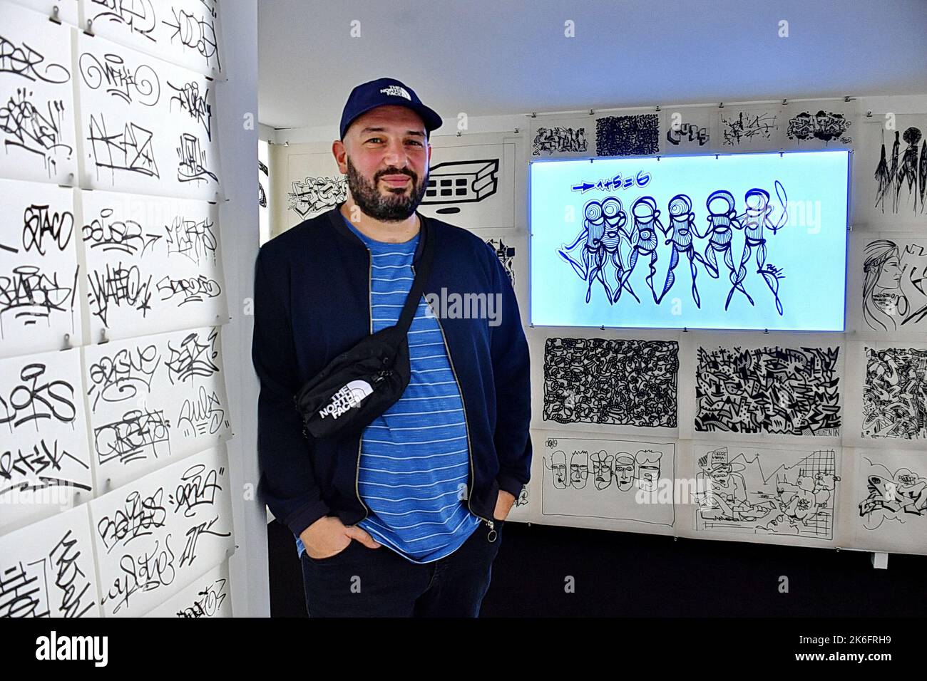 Paris, France, 13/10/2022, Cristobal Diaz aka Cristo, visual artist and ...