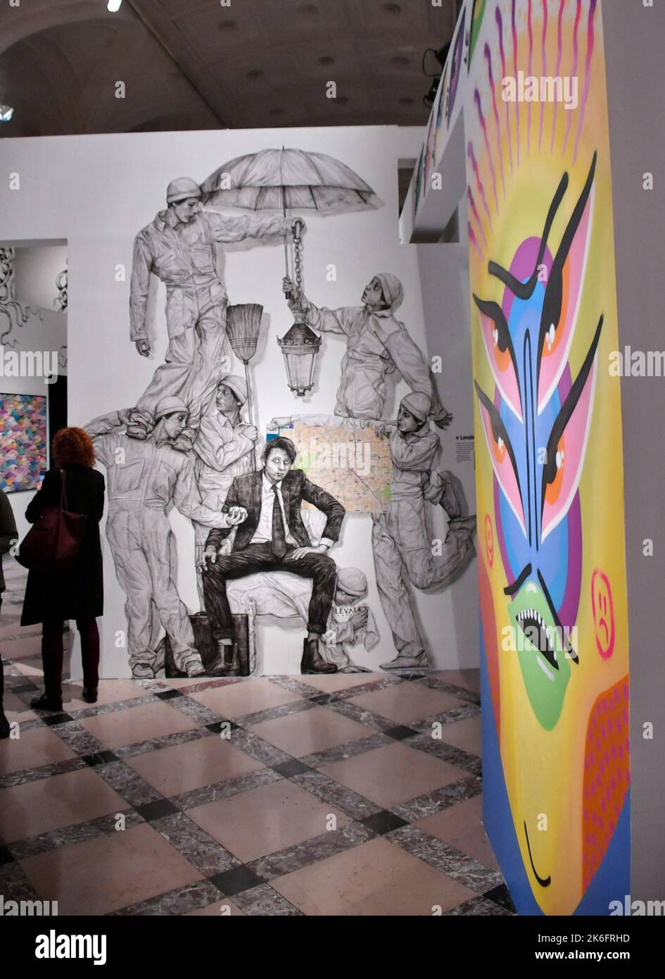 Paris, France, 13/10/2022, Opening of the street art exhibition ...