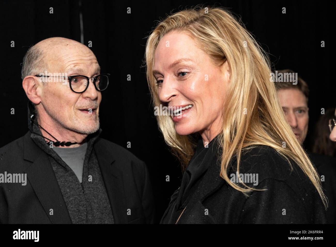 Uma Thurman attends opening night of revival of August Wilson's The Piano Lesson at Ethel Barrymore Theatre on October 13, 2022 Stock Photo