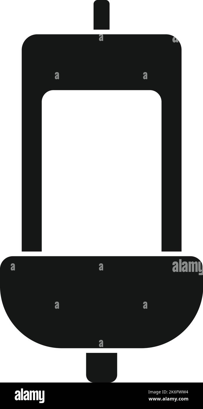 Public male toilet icon simple vector. Wc restroom. Door man Stock