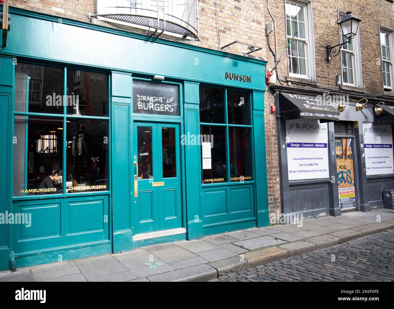bunsen burgers restaurant temple bar dublin republic of ireland Stock