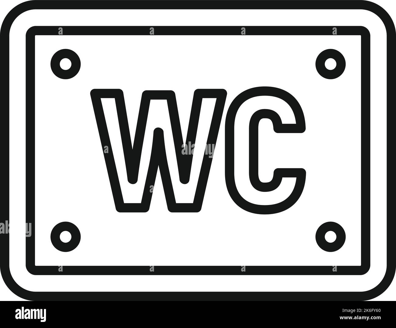 Wc board icon outline vector. Toilet room. Restroom public Stock Vector ...