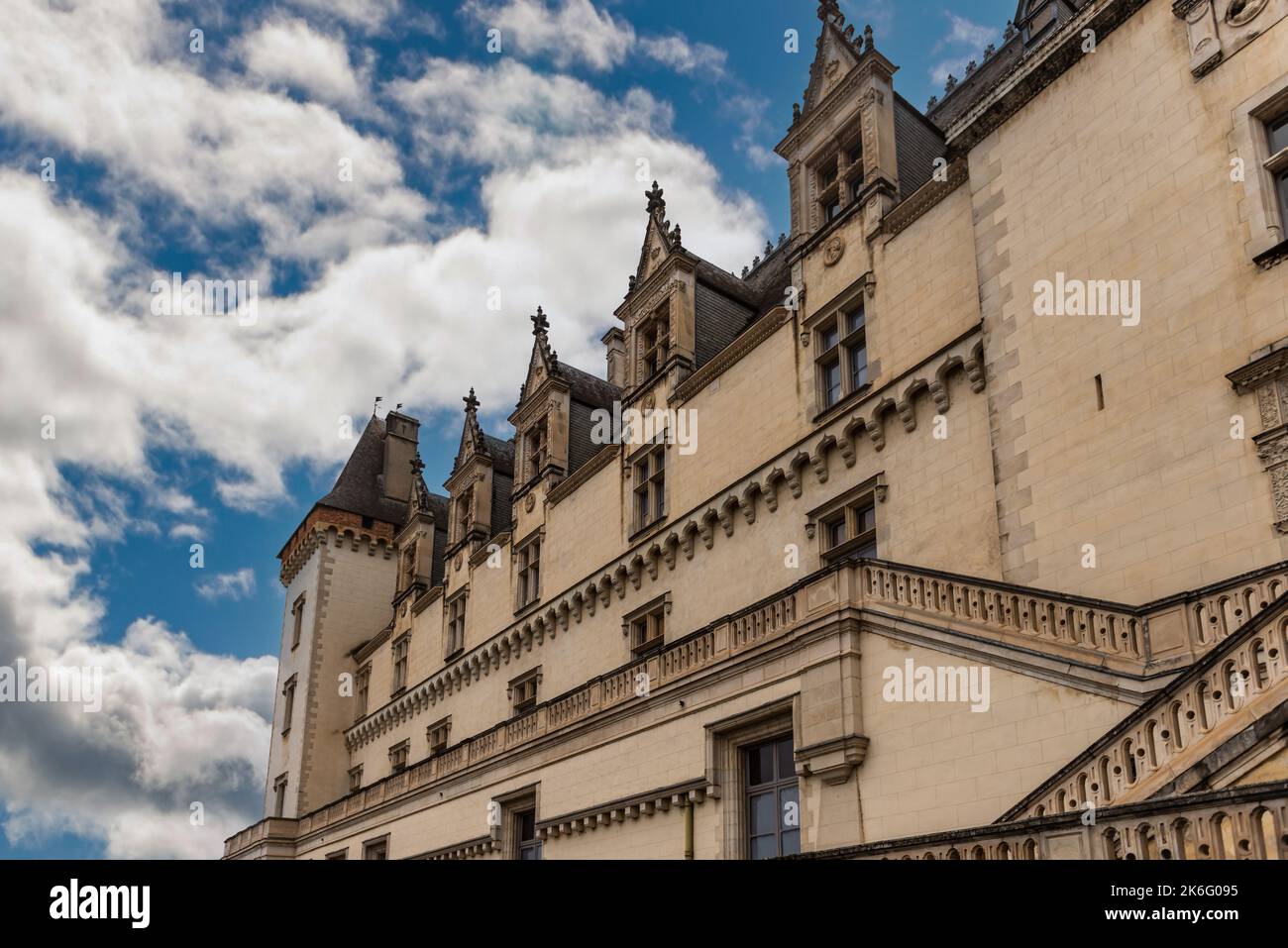 South facade of the castle of Pau, in Béarn, Nouvelle-Aquitaine, France Stock Photo