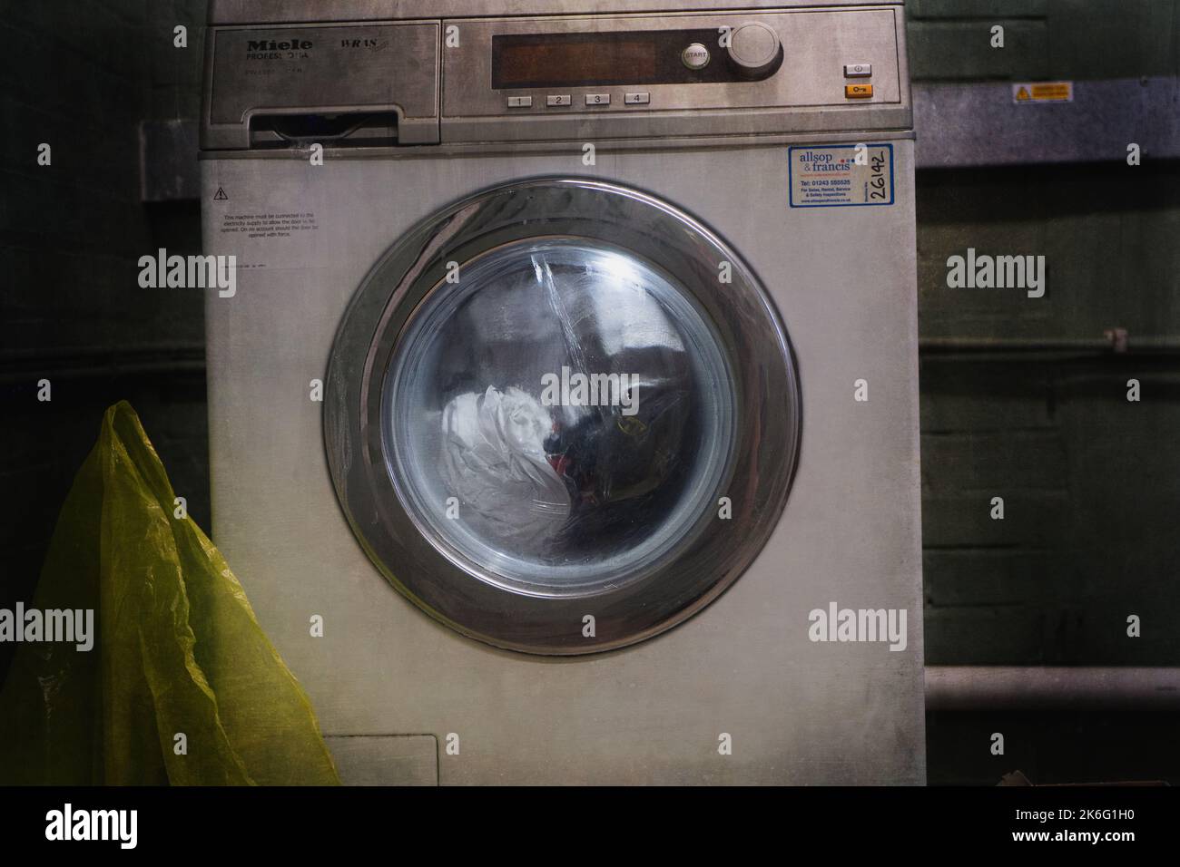Washing machine being used Stock Photo Alamy