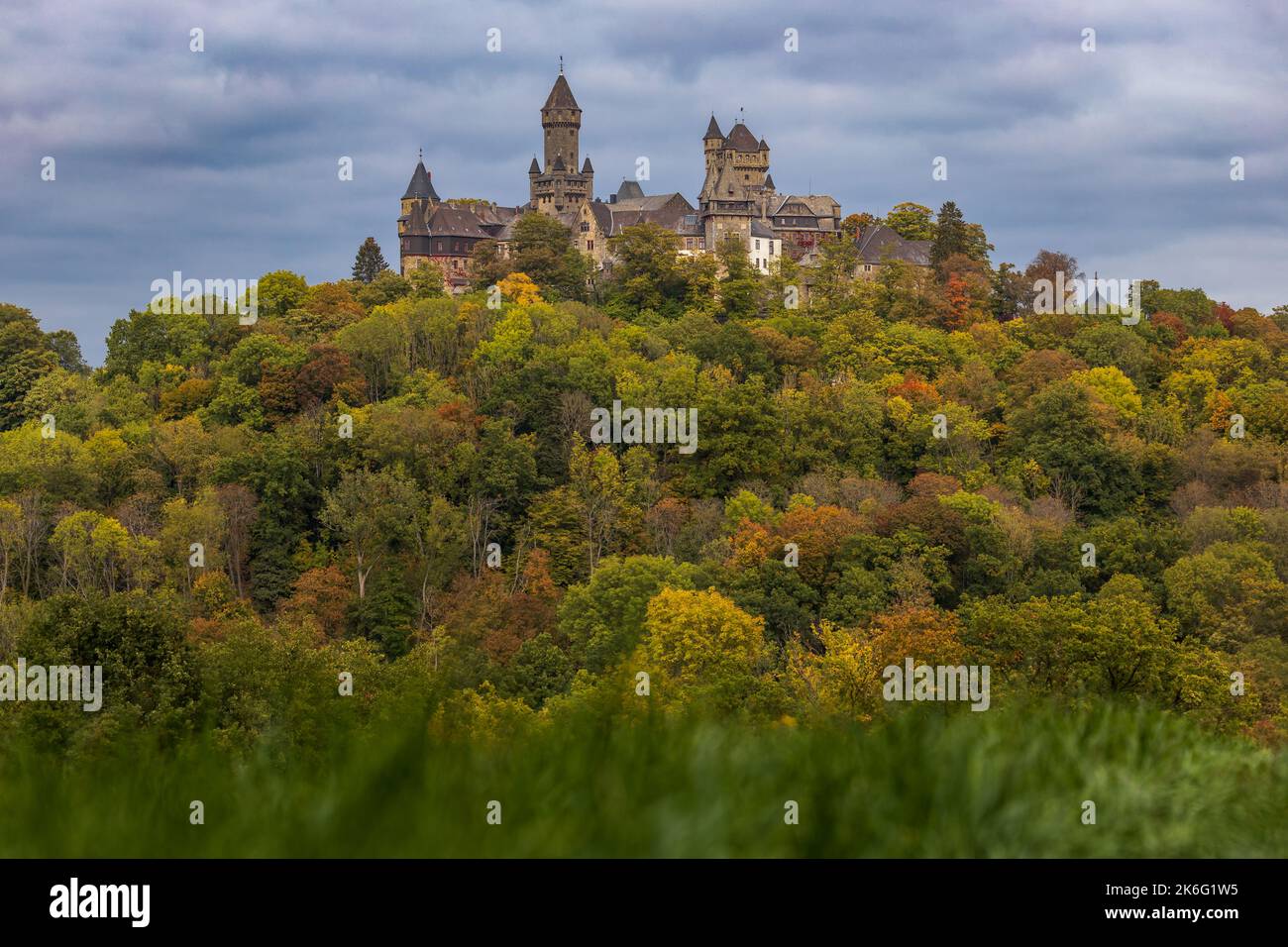 Braunfels Castle aka Schloss Braunfels, Braunfels, Hesse, Germany Stock Photo