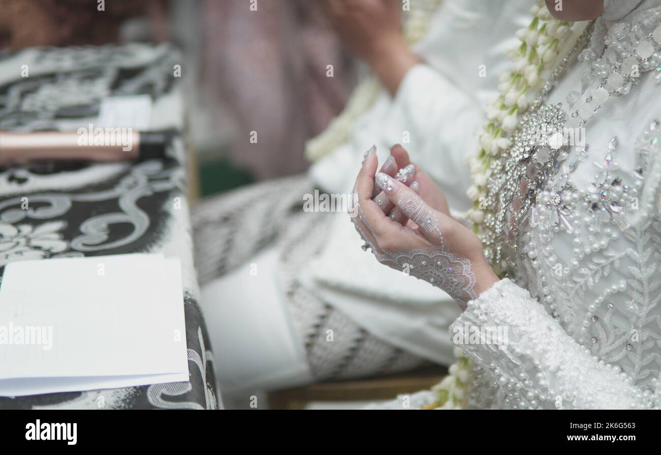 Muslim wedding ceremony Nikah in Mosque | Stock Video | Pond5