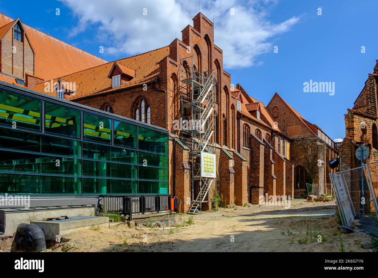 The Stralsund Oceanographic Museum in the former Monastery of St. Catherine, headquarters of the German Oceanographic Museum, Stralsund, Germany. Stock Photo