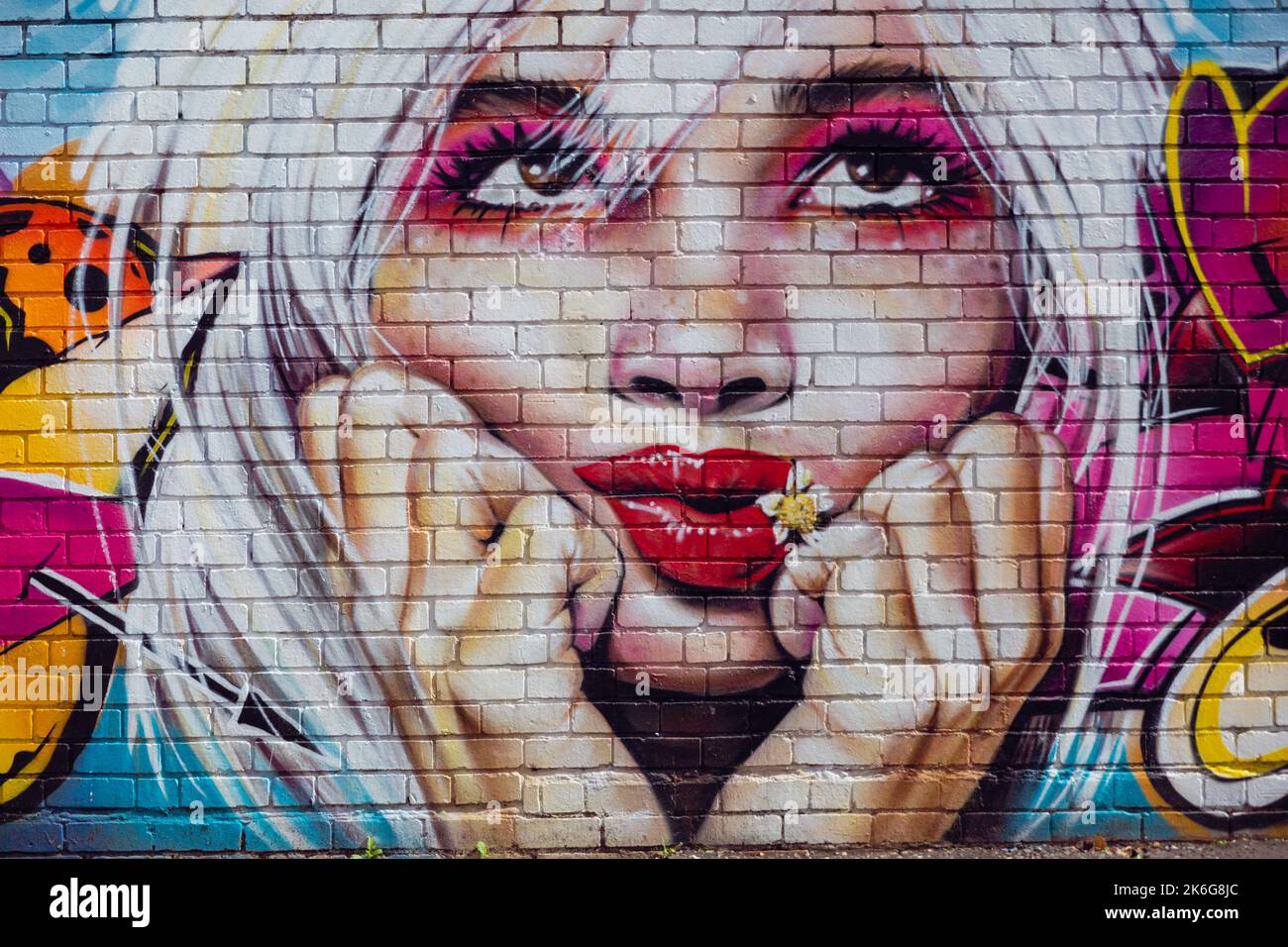 Colourful Graffiti art on a wall Stock Photo Alamy