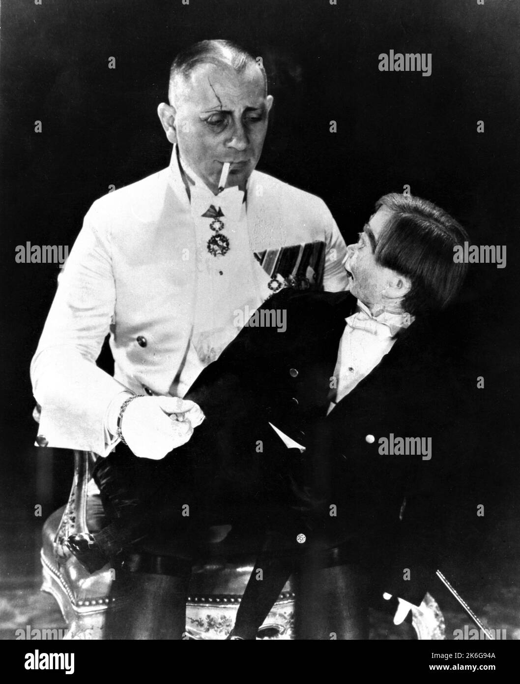 ERICH VON STROHEIM with Ventriloquist Dummy in THE GREAT GABBO 1929