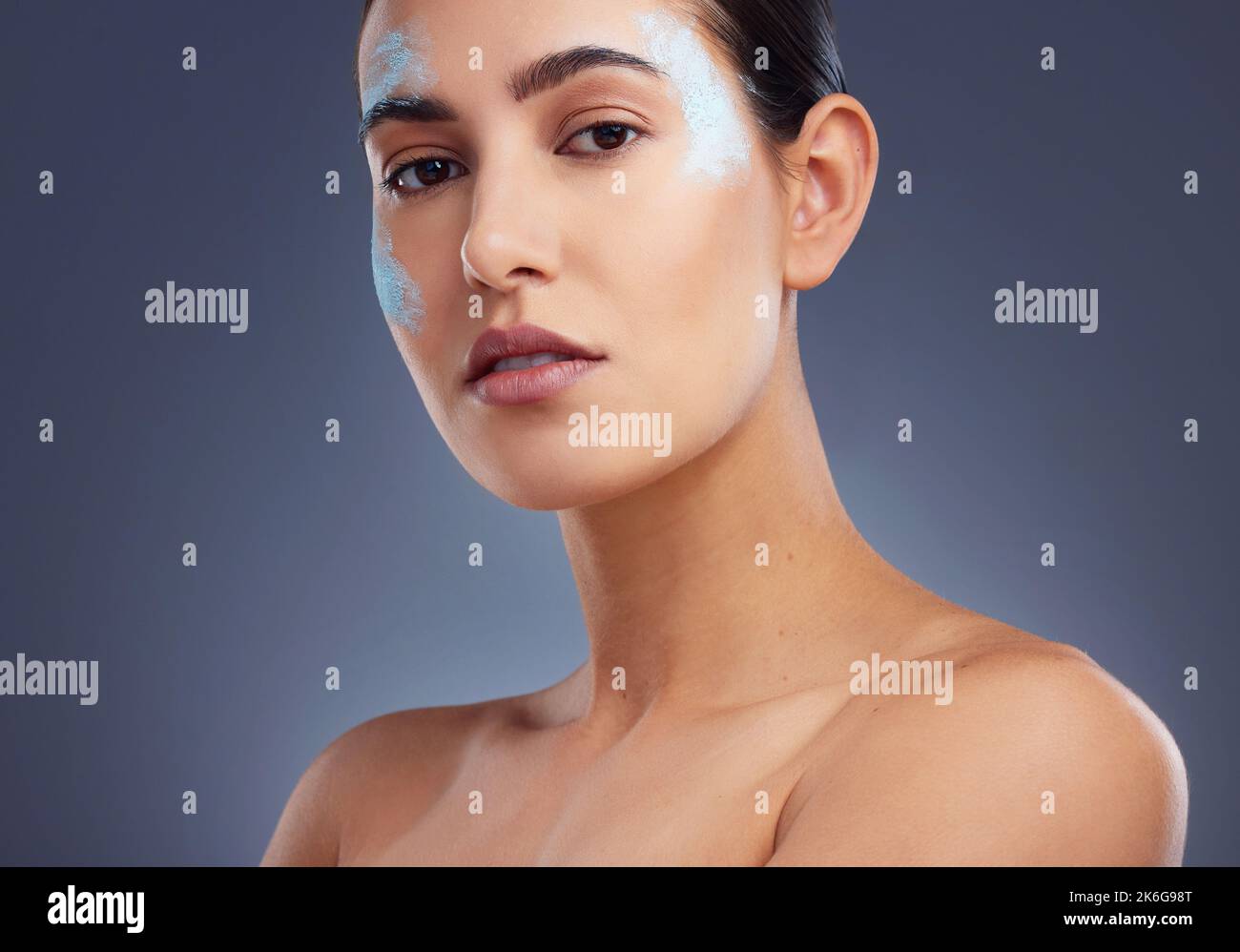 What areas do you color correct. Studio shot of a beautiful young woman