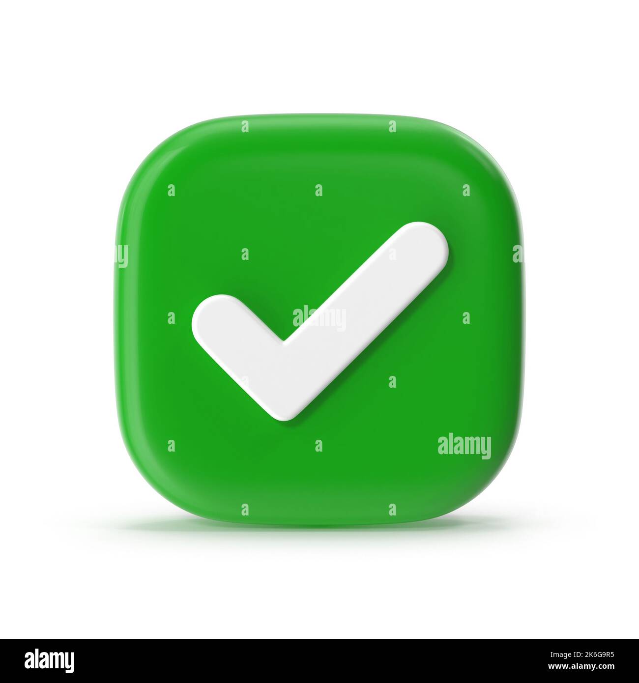 Check Mark Button , This is a 3d rendered computer generated image