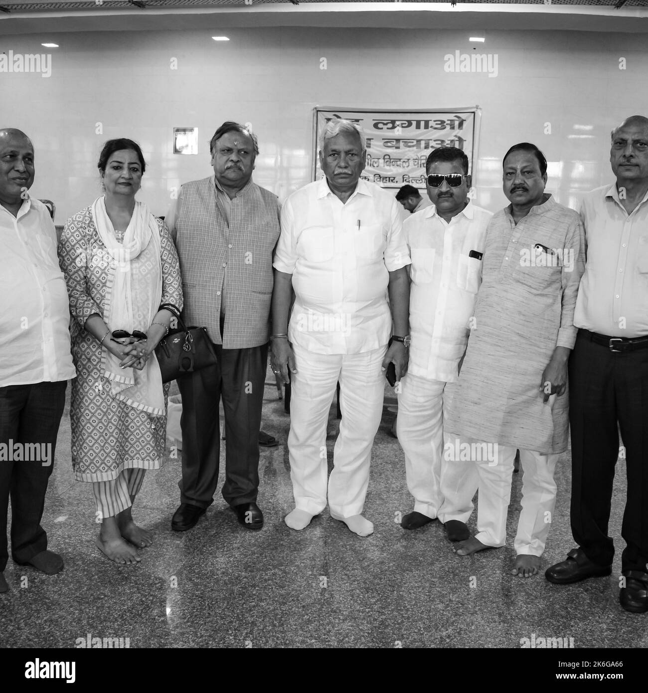 New Delhi, India, June 19 2022 Ram Niwas Goel (in white attire