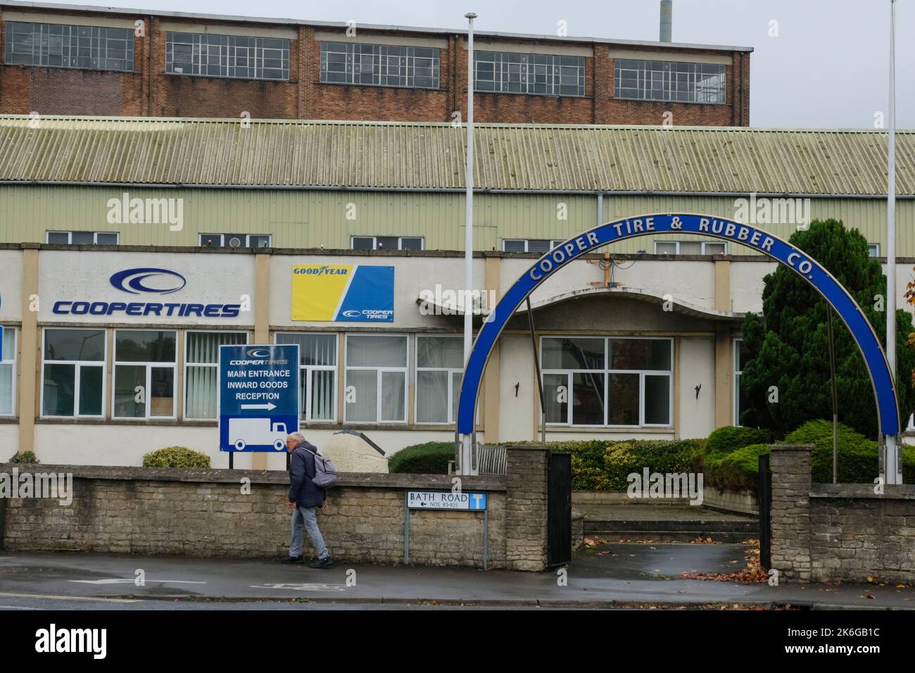 Melksham, Wiltshire, UK. 14th Oct, 2022. American firm Cooper Tires