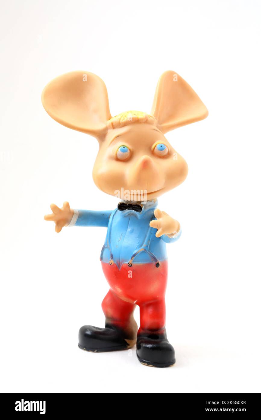 Rare Vintage 1964 large Topo Gigio mouse Character from Ed Sullivan Show Stock Photo