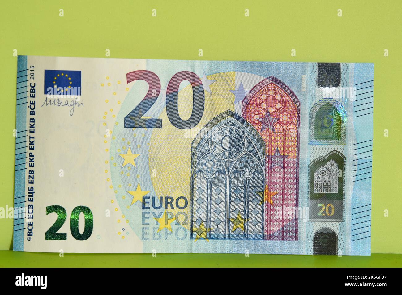 various euro bills Stock Photo