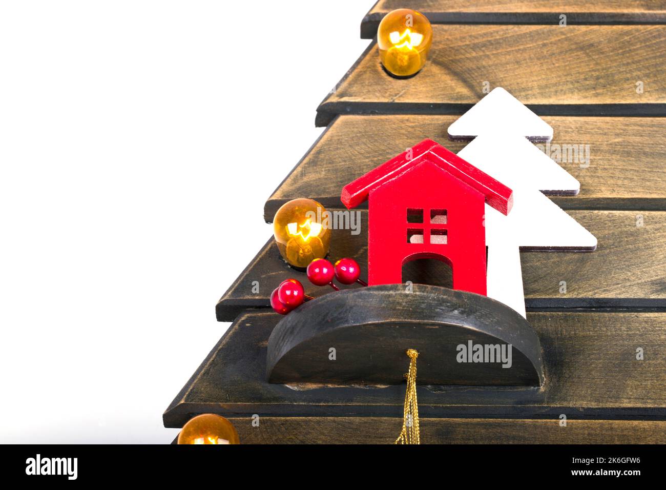 Christmas tree on a white background Stock Photo Alamy