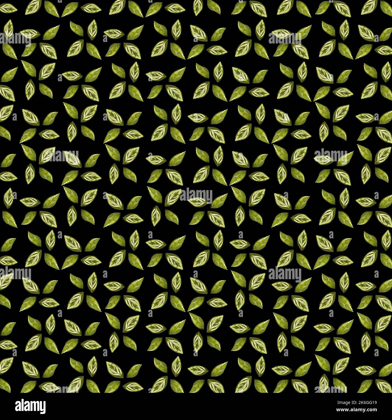 Leaves photo motif green and black colors random pattern Stock Photo ...