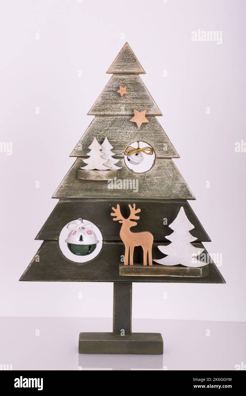 Christmas tree on a white background Stock Photo Alamy