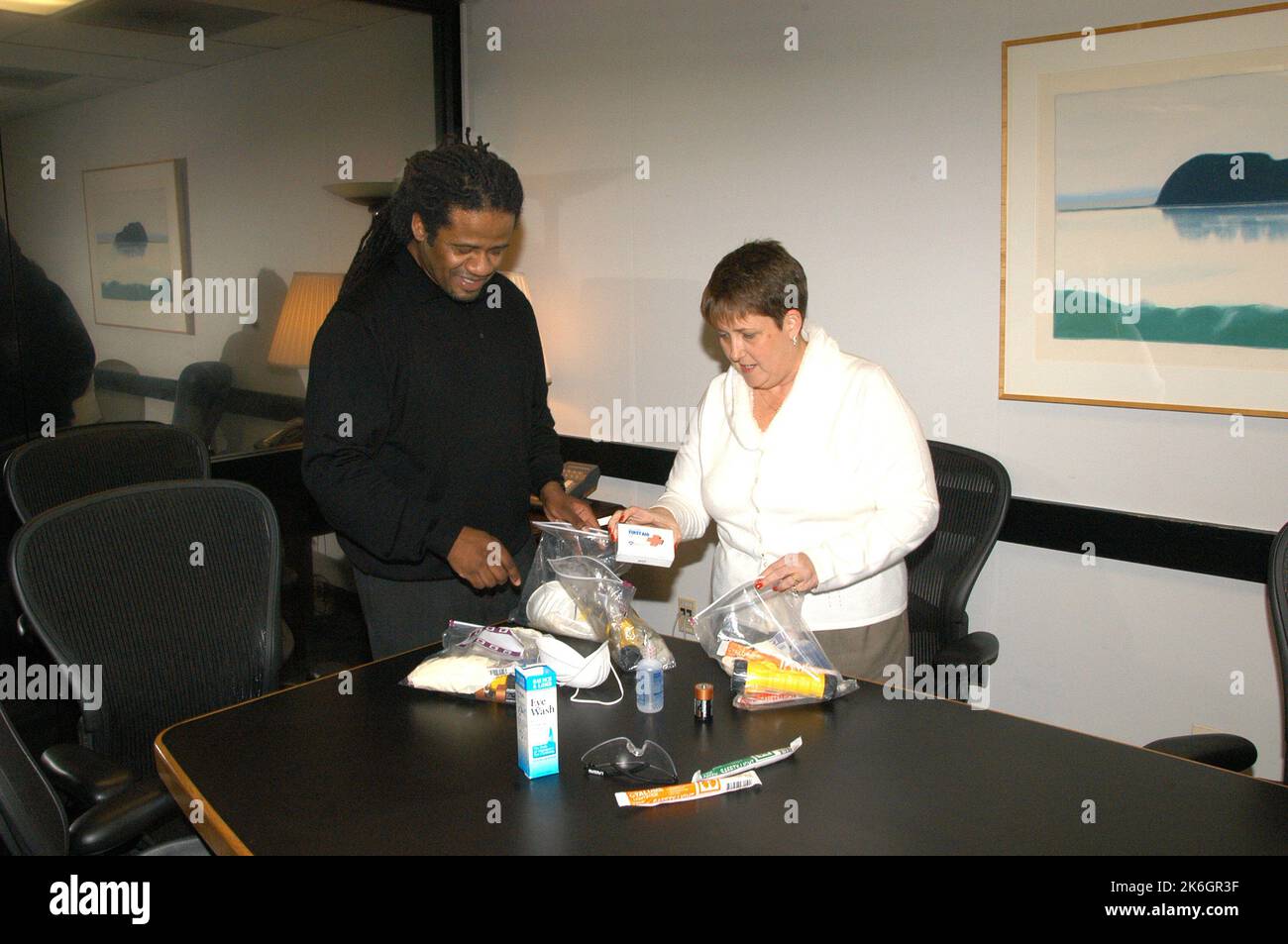 Views of Bureau of Administration staff in action, for use on display ...