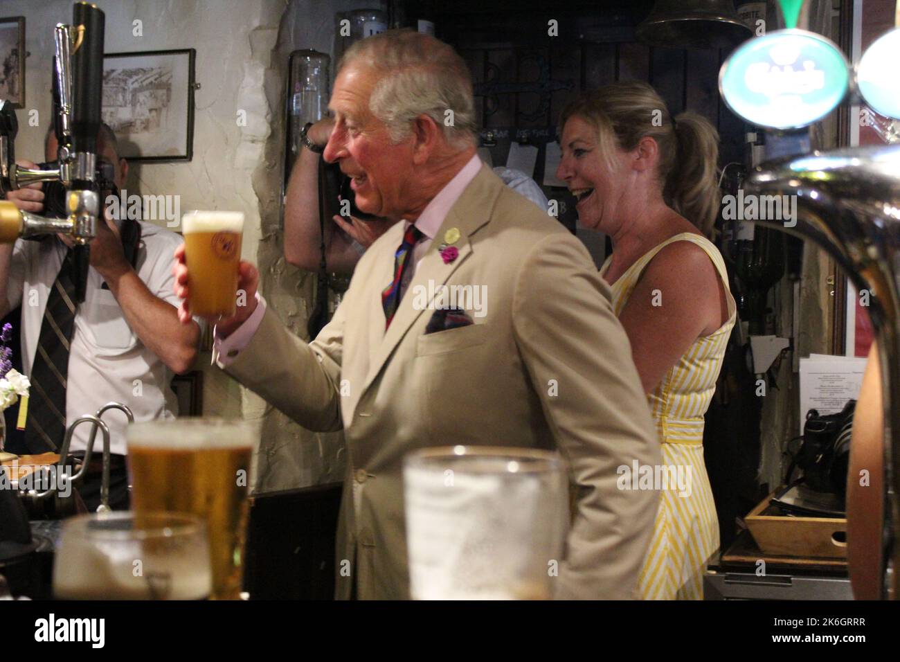 Prince Charles the Prince of Wales, visits North Wales Stock Photo Alamy
