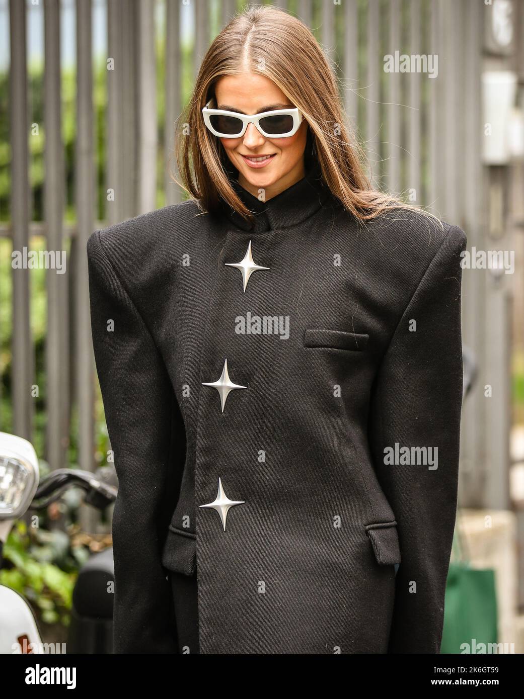 Street Style Nina Sandbech Arriving Ganni Editorial Stock Photo - Stock  Image