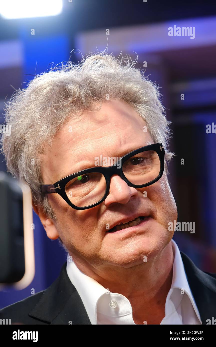 Colin Firth attends film premiere of 'Empire of Light' during the 2022