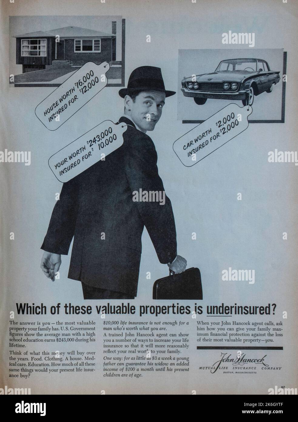 Vintage 2 June 1961 'Life' Magazine Advert, USA Stock Photo