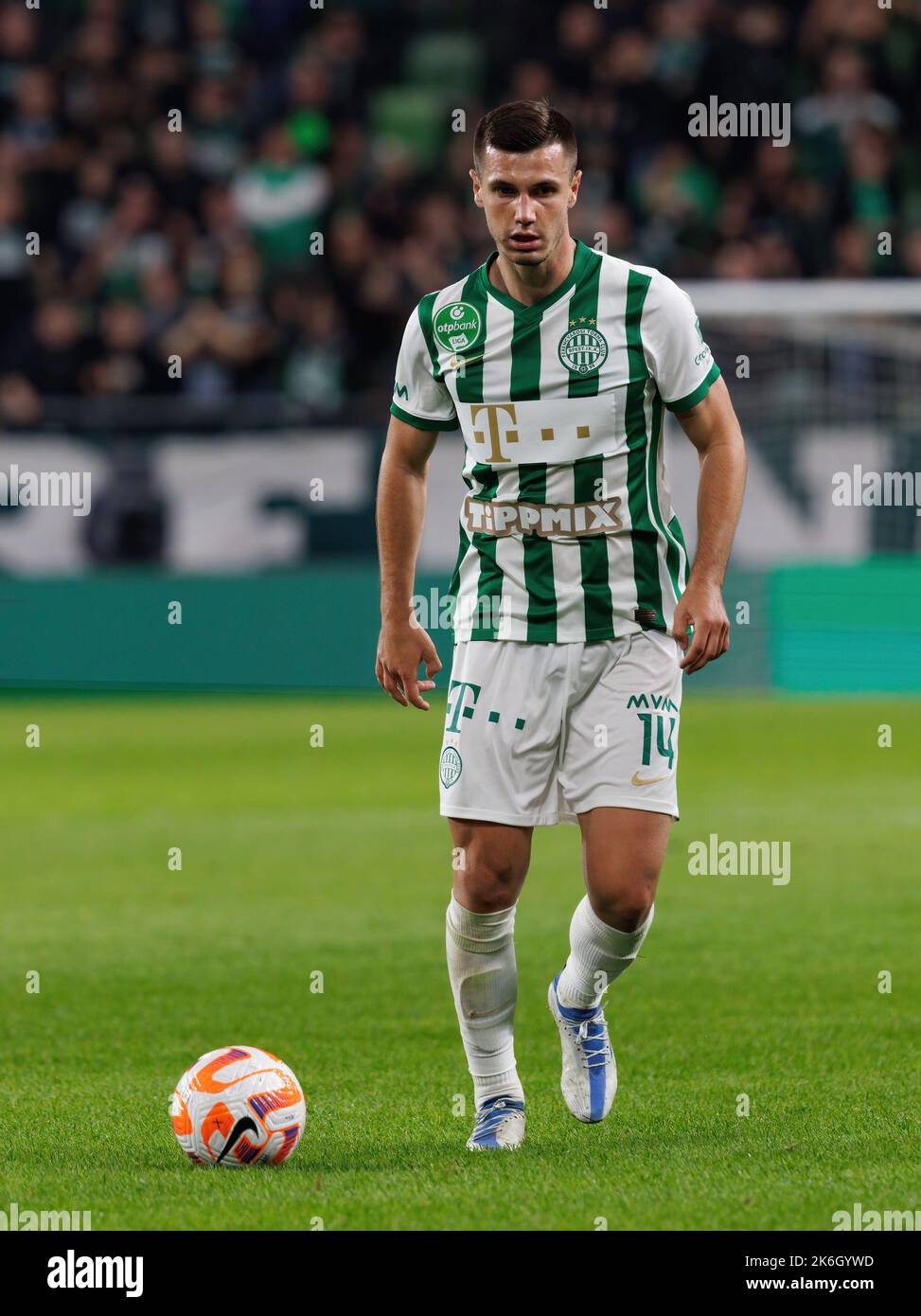 Carlos Auzqui of Ferencvarosi TC reacts during the Hungarian OTP Bank  News Photo - Getty Images