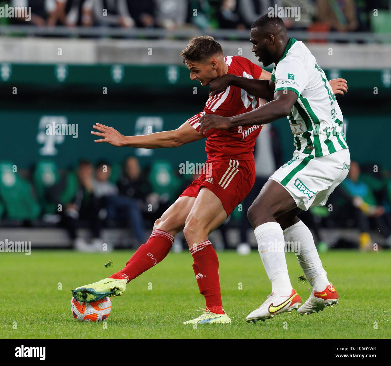 BUDAPEST, HUNGARY - APRIL 2: Anderson Esiti of Ferencvarosi TC