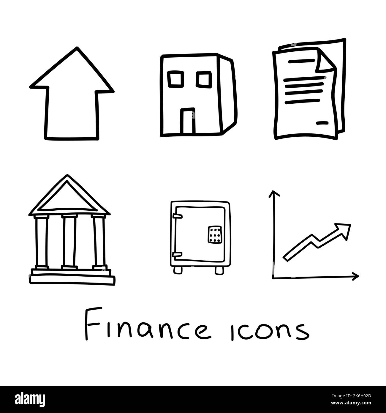 some vector finance icons dollars bitcoins ether Stock Vector