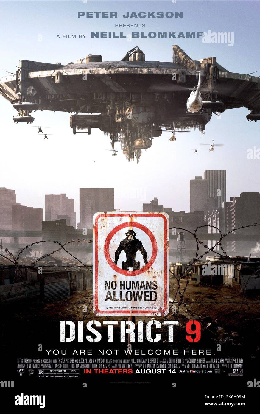 District 9 Poster Stock Photo