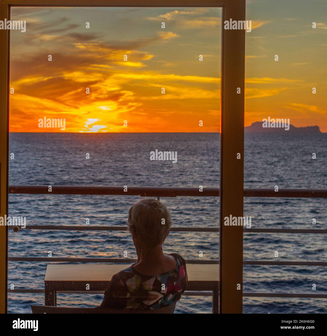 Mediterranean sea balcony hi-res stock photography and images - Alamy