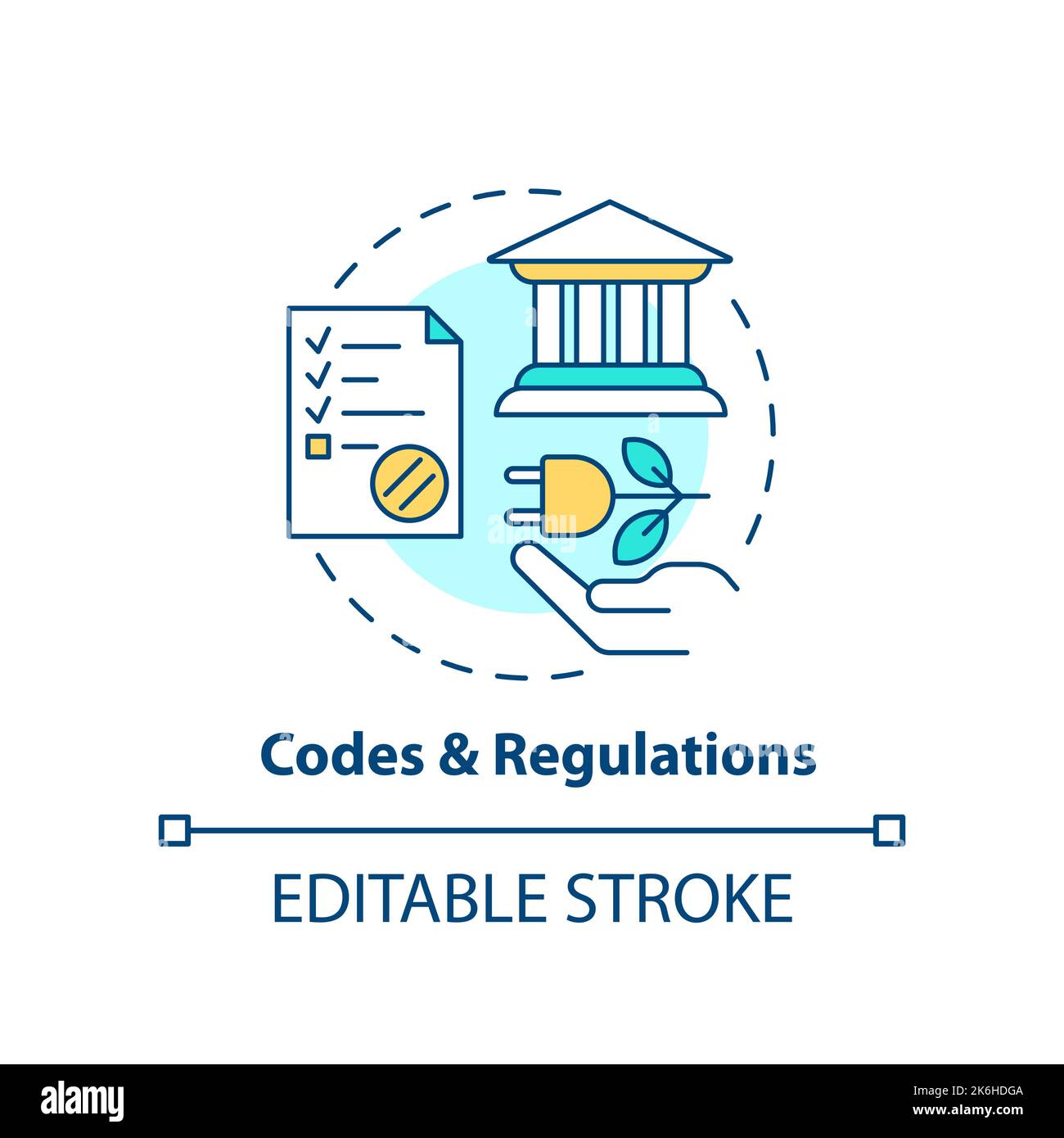 Codes and regulations concept icon Stock Vector Image & Art - Alamy