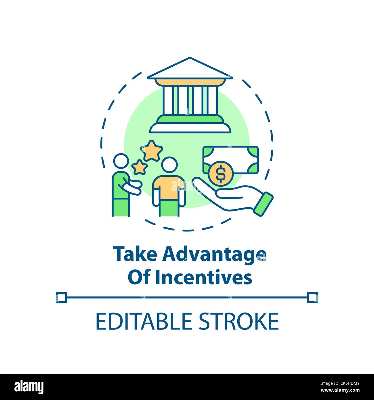 Take advantage of incentives concept icon Stock Vector Image & Art Alamy