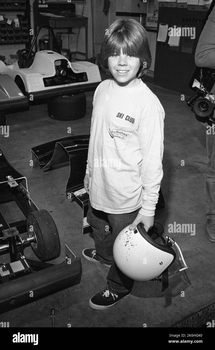 Adam Rich at Jason Bateman's 13th birthday at Malibu Grand Prix in ...