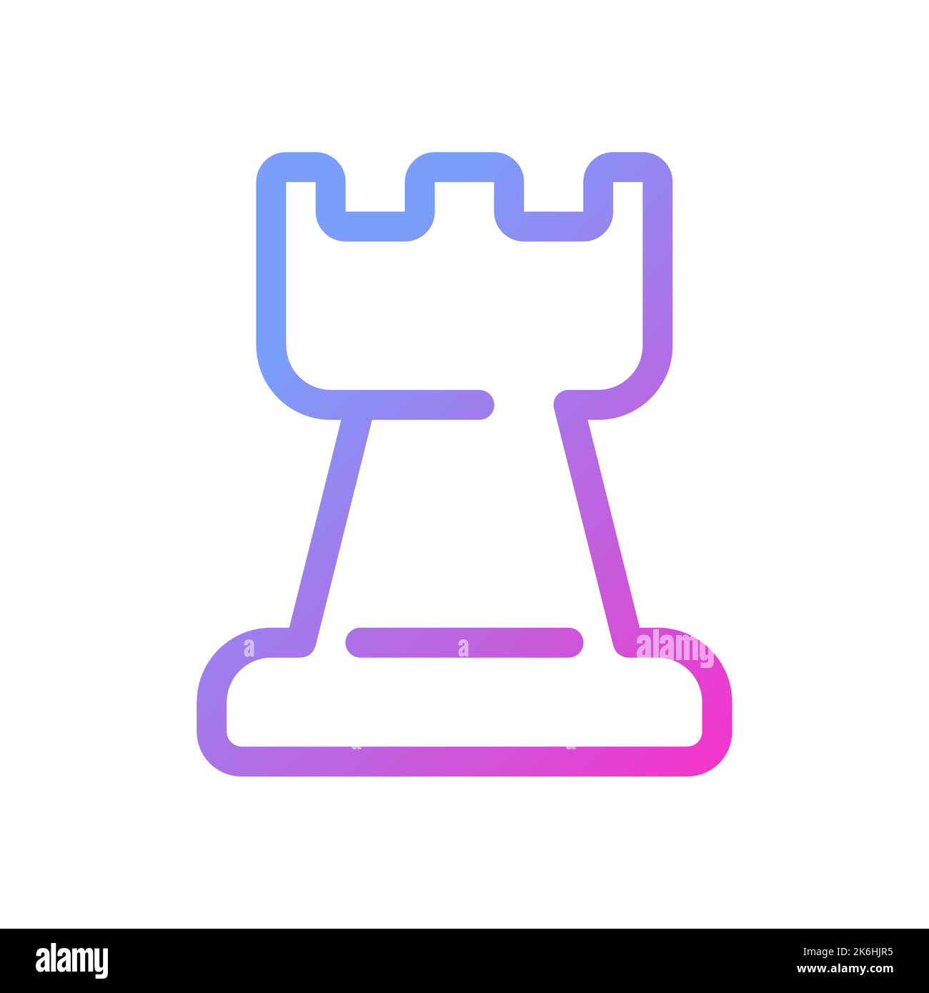 Business strategy pixel perfect gradient linear ui icon Stock Vector