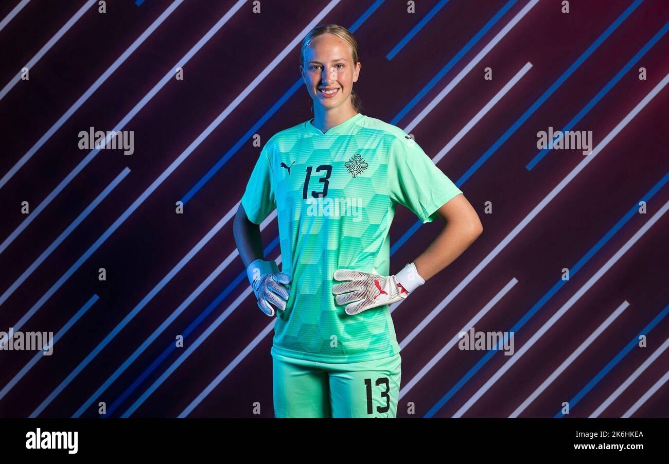 Cecilia Ran Runarsdottir, Iceland goalkeeper Stock Photo - Alamy