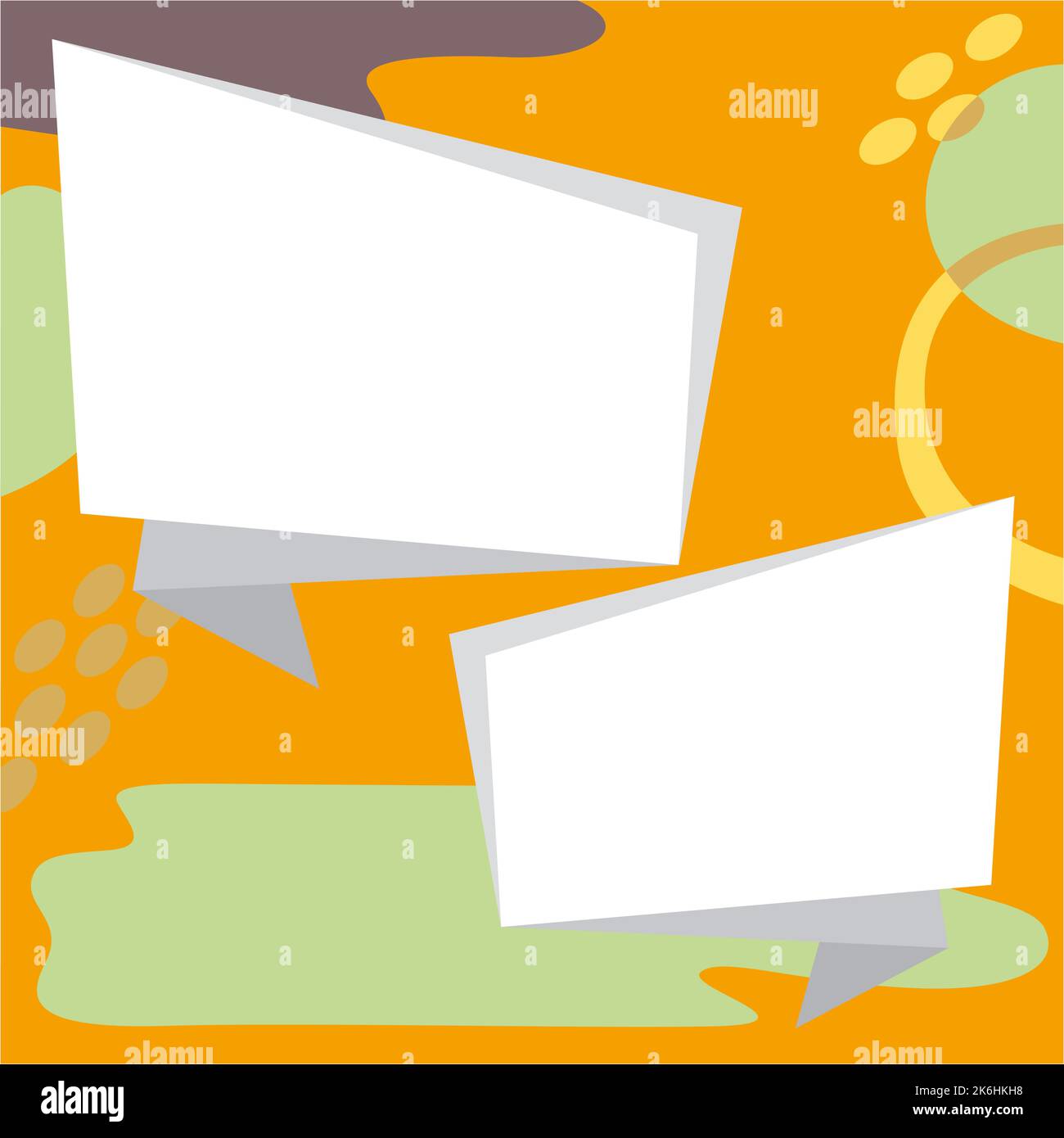 Comic Blank Speech Bubble With Copy Space Over Circular Color Background Design. Empty Template In Explosion Framework Representing Advertisement And Stock Vector