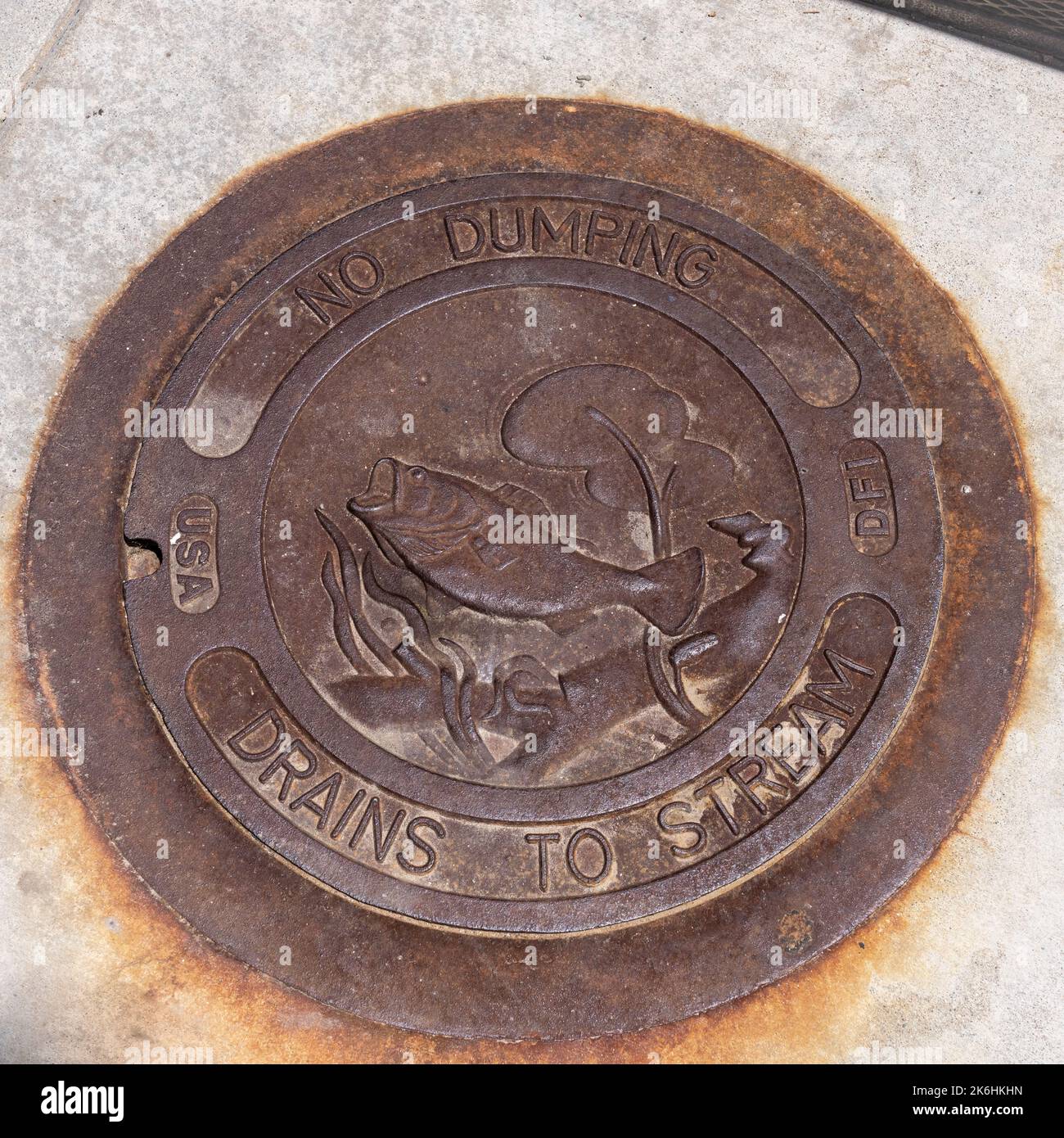 Cripple Creek, CO July 9, 2022 Cast Iron manhole cover manufactured