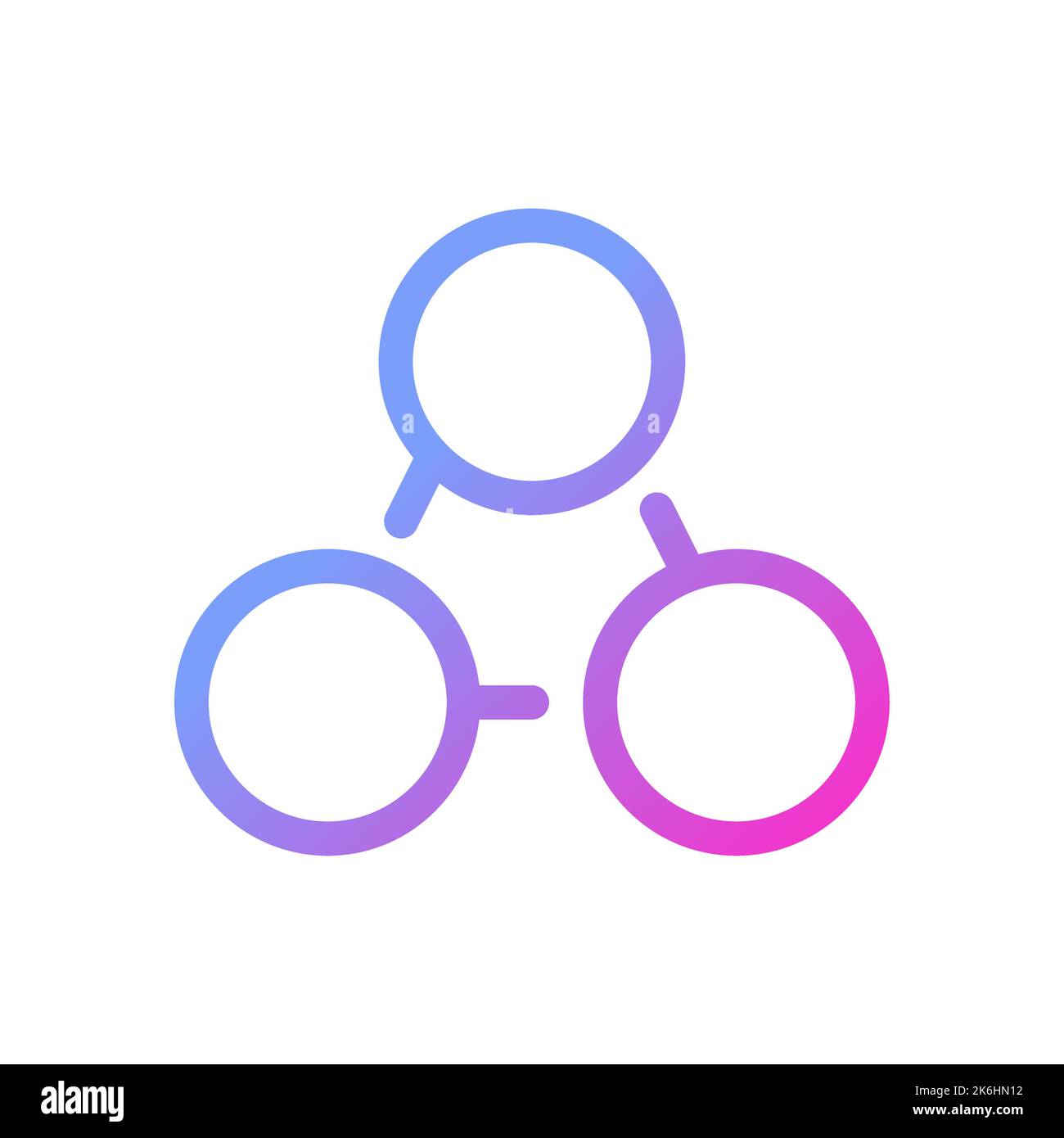 Teamwork improvement pixel perfect gradient linear ui icon Stock Vector
